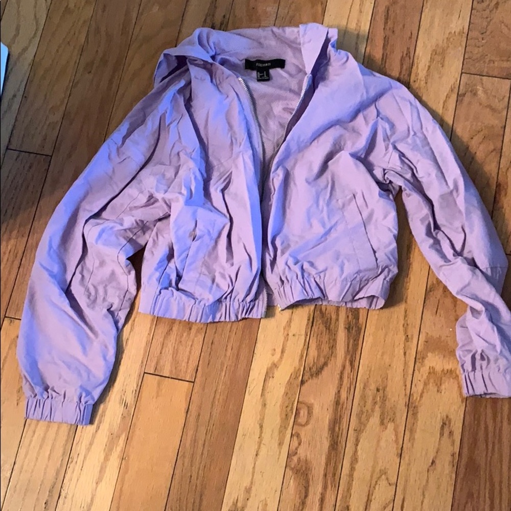 Forever 21 Cropped Purple Jacket